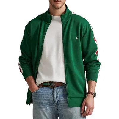 Polo Ralph Lauren Big & Tall Mesh Double-knit Track Jacket In Green