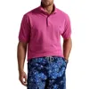 Polo Ralph Lauren Big & Tall Mesh Polo Shirt In Pink