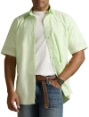Polo Ralph Lauren Big & Tall Mineral-dyed Oxford Sport Shirt In Green