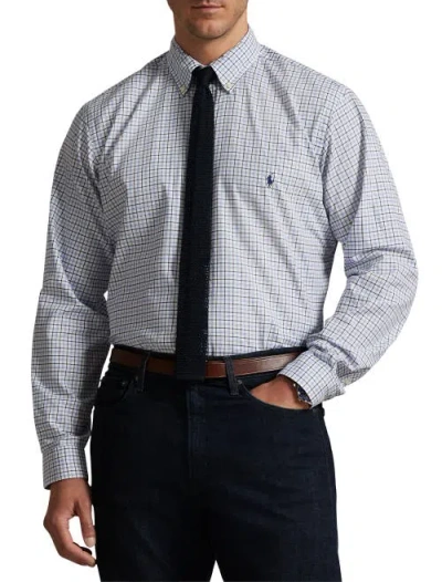 Polo Ralph Lauren Big & Tall Multi Plaid Twill Sport Shirt In Gray