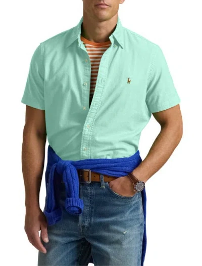 Polo Ralph Lauren Big & Tall Oxford Sport Shirt In Summer Emerald
