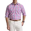 Polo Ralph Lauren Big & Tall Performance Oxford Sport Shirt In Multi