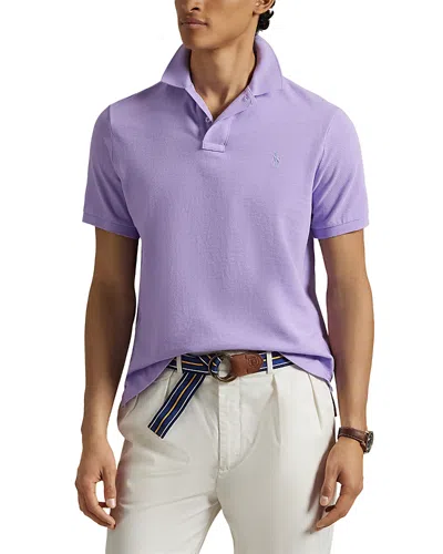 Polo Ralph Lauren Pique Polo Shirt Polo Shirts Purple In Cactus Purple/c6103