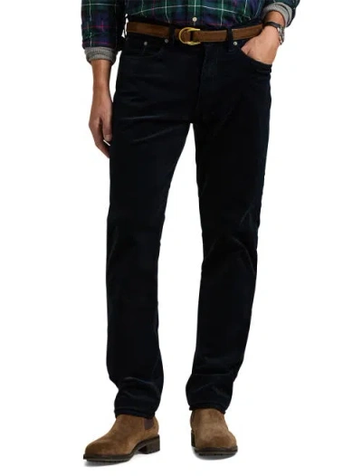 Polo Ralph Lauren Straight-leg Cotton Trousers In Aviator Navy