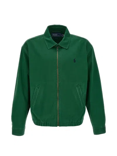 Polo Ralph Lauren Big Bayport Cotton-twill Jacket In Green
