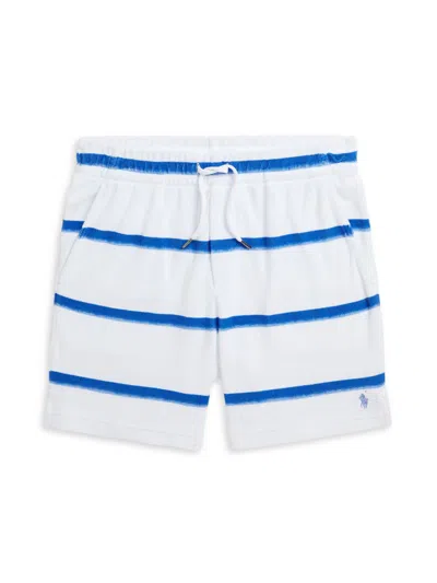 Polo Ralph Lauren Big Boy's Striped Sweat Shorts In Ombre Painted Stripes