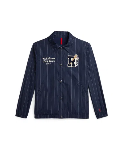 POLO RALPH LAUREN BIG BOYS BASEBALL-LOGO COACH'S JACKET