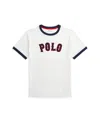 Polo Ralph Lauren Little Boys Baseball Logo Cotton Jersey T-shirt In Paper White