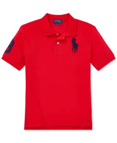 POLO RALPH LAUREN BIG BOYS BIG PONY COTTON MESH SHORT SLEEVE POLO