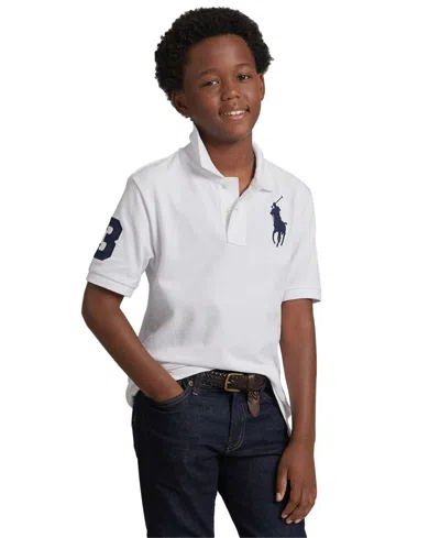POLO RALPH LAUREN BIG BOYS BIG PONY COTTON MESH SHORT SLEEVE POLO