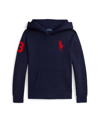 Polo Ralph Lauren Kids' Big Boys Big Pony Fleece Hoodie In Black