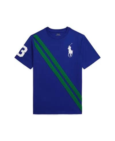 Polo Ralph Lauren Kids' Big Boys Big Pony Heavyweight Jersey T-shirt In Blue