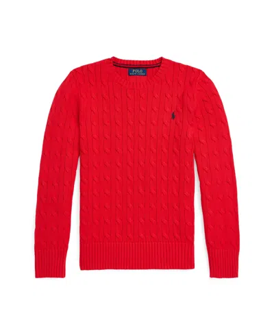 POLO RALPH LAUREN BIG BOYS CABLE- KNIT CREWNECK SWEATER