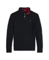 Polo Ralph Lauren Kids' Cable-knit Cotton Quarter-zip Sweater In Polo Black