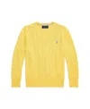 Polo Ralph Lauren Cable-knit Cotton Jumper In Oasis Yellow