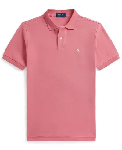 Polo Ralph Lauren Kids' Big Boys Classic Fit Cotton Mesh Polo Shirt In Pink