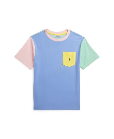 Polo Ralph Lauren Kids' Big Boys Color-blocked Cotton Pocket T-shirt In Multi Multi