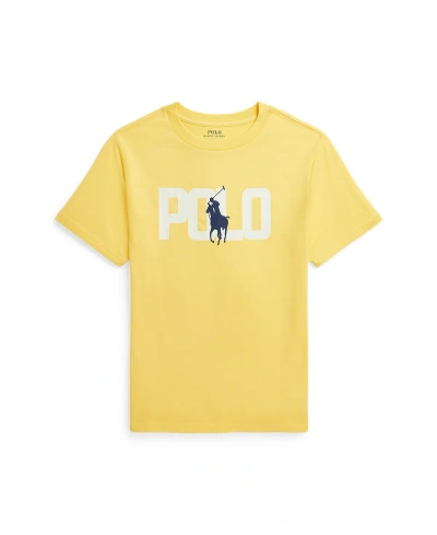 Polo Ralph Lauren Kids' Big Boys Color-changing Logo Cotton Jersey T-shirt In Oasis Yellow