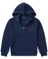 Polo Ralph Lauren Full Zip Hoodie   Teens In Cruise Navy