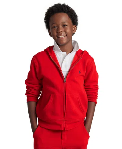 POLO RALPH LAUREN BIG BOYS COTTON FLEECE ZIP UP HOODIE
