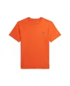 Polo Ralph Lauren Boys Orange Cotton Polo Shirt In Flannel Orange