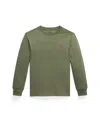 Polo Ralph Lauren Toddler And Little Boys Cotton Jersey Long Sleeve T-shirt In Green