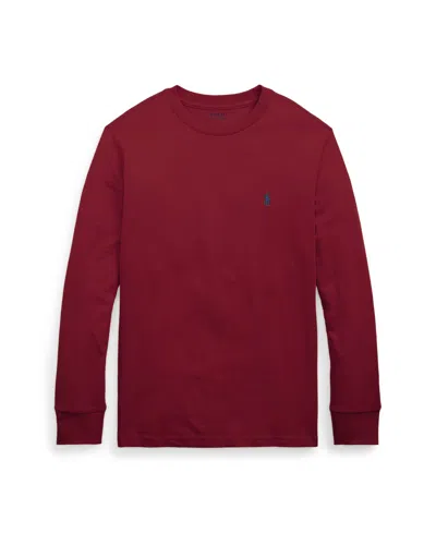 Polo Ralph Lauren Kids' Big Boys Cotton Jersey Long-sleeve T-shirts In Red Carpet