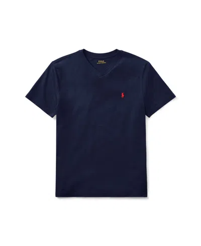 POLO RALPH LAUREN BIG BOYS COTTON JERSEY V-NECK T-SHIRT