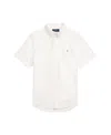 Polo Ralph Lauren Ralph Lauren Cotton Oxford Short-sleeve Uniform Shirt In White