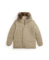 Polo Ralph Lauren Toddler And Little Boys Faux-fur-trim Down Parka In Brown