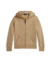 Polo Ralph Lauren Big Boys Fleece Full-zip Hoodie In Brown