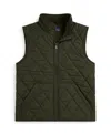 Polo Ralph Lauren Toddler And Little Boys Fleece-lined Quilted Vest In Green