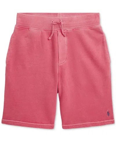 Polo Ralph Lauren Kids' Big Boys French Terry Drawstring Shorts In Pink