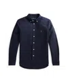 Polo Ralph Lauren Garment-dyed Cotton Oxford Shirt In Blue
