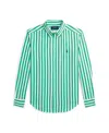 Polo Ralph Lauren Big Boys Gingham Cotton Poplin Shirt In Stem,white