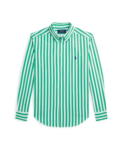 Polo Ralph Lauren Kids' Big Boys Gingham Cotton Poplin Shirt In White