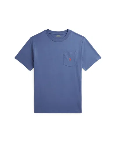 Polo Ralph Lauren Kids' Big Boys Jersey Pocket T-shirt In Blue Heaven