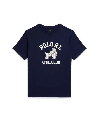 Polo Ralph Lauren Kids' Big Boys Logo Cotton Jersey T-shirt In Black
