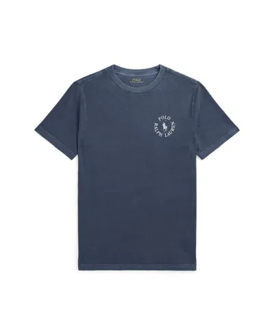 Polo Ralph Lauren Kids' Big Boys Logo Cotton Jersey T-shirt In Boston Navy