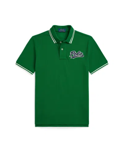 POLO RALPH LAUREN BIG BOYS LOGO COTTON MESH POLO SHIRT