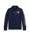 Polo Ralph Lauren Ralph Lauren Logo Fleece Collared Sweatshirt In Blue