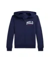 Polo Ralph Lauren Logo Fleece Full-zip Hoodie In Newport Navy