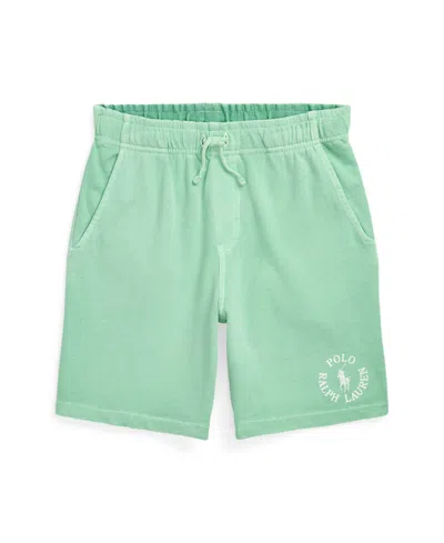 Polo Ralph Lauren Kids' Big Boys Logo Spa Terry Short In Green