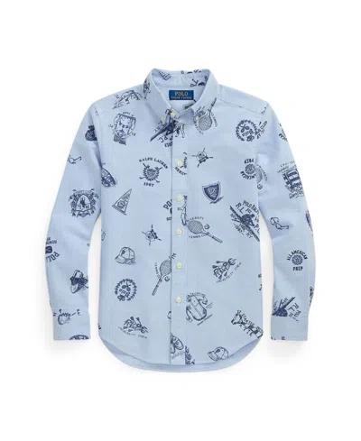 Polo Ralph Lauren Kids' Big Boys Oxford Graphic Shirt