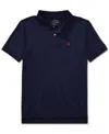 Polo Ralph Lauren Big Boys Performance Jersey Polo Shirt In Refined Navy