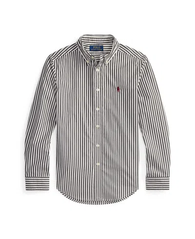 Polo Ralph Lauren Kids' Big Boys Plaid Brushed Cotton Oxford Work Shirt In Gray