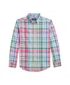 Polo Ralph Lauren Plaid Cotton Poplin Shirt In Pink Blue Multi