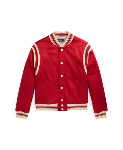 Polo Ralph Lauren Kids' Big Boys Polo Ball Satin Rally Jacket In Ralph Red