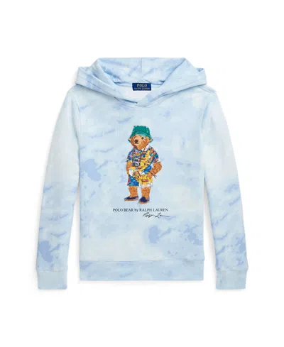 POLO RALPH LAUREN BIG BOYS POLO BEAR CLOUD-PRINT TERRY HOODIE