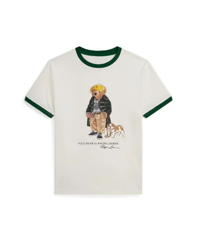 POLO RALPH LAUREN BIG BOYS POLO BEAR COTTON RINGER T-SHIRT